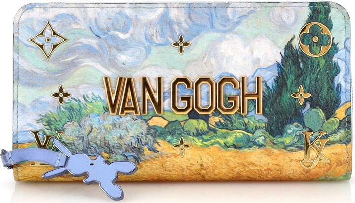 Louis Vuitton Zippy Wallet Limited Edition Jeff Koons Van Gogh Print Canvas  - ShopStyle