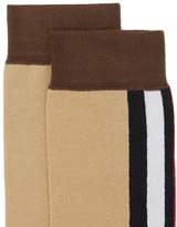 Thumbnail for your product : Burberry Icon Stripe Intarsia Cotton Blend Socks