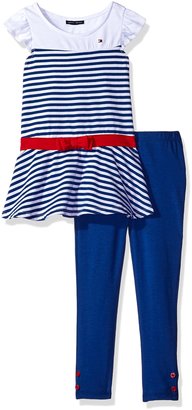 Tommy Hilfiger Little Girls' Toddler 2 Piece Knit Legging and Tunic Set
