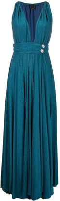 Pinko Crystal Button Gown