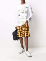 Thumbnail for your product : Charles Jeffrey Loverboy Abstract Print Wide-Leg Shorts