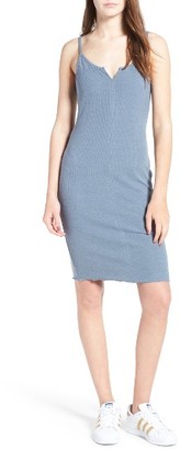 One Clothing Women's Ribbed Body-Con Slipdress