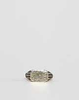 Thumbnail for your product : Reclaimed Vintage Inspired Signet Ring In Gold Exclusive At Asos