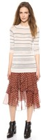 Thumbnail for your product : Jason Wu Striped Pointelle Pullover