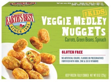 Earth's Best Veggie Medley Frozen Nuggets - 8oz