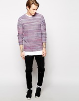 Thumbnail for your product : Solid Knitted Jumper In Mixed Yarns