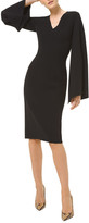 Thumbnail for your product : Michael Kors Collection V-Neck Flared-Sleeve Sheath Dress