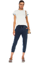 Thumbnail for your product : Current/Elliott The Crop Cotton Sweatpant in Indigo Haze