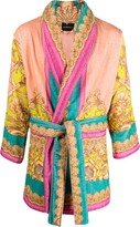 Thumbnail for your product : Versace Baroque-Print Tie-Waist Bath Robe