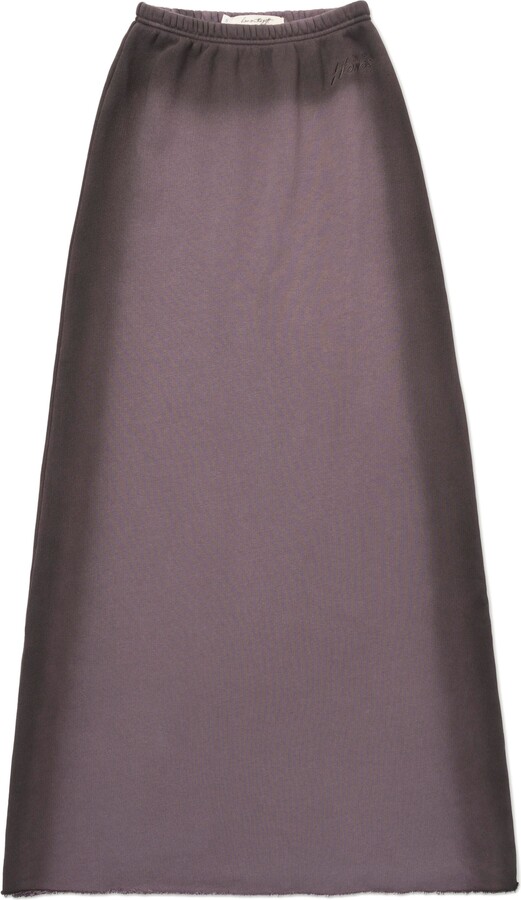HONOR THE GIFT Spray Cotton French Terry Maxi Skirt