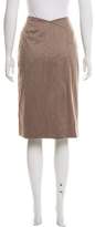 Thumbnail for your product : Giorgio Armani Mock Wrap Knee-Length Skirt