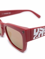 Thumbnail for your product : DSQUARED2 Doody logo-print cat-eye sunglasses