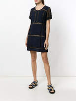 Thumbnail for your product : Michel Klein net panelled mini dress