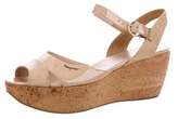 Thumbnail for your product : Ferragamo Patent Platform Sandals