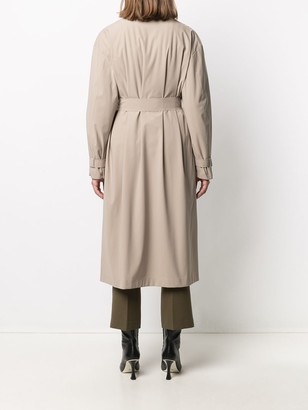 Harris Wharf London Double-Breasted Trench Coat