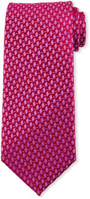 Charvet Men's Raised Geometrics Silk Tie