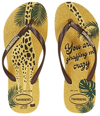 yellow box flamingo flip flops