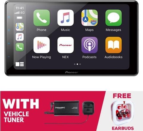 Pioneer DMH-WC6600NEX 1-DIN 9' Modular Digital Media Receiver & SiriusXM Tuner