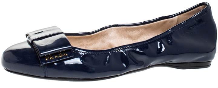 navy blue patent leather flats