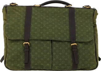Vintage Louis Vuitton Olive Green Mini Lin Bag — The Peace Village
