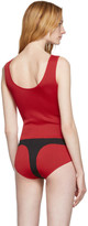 Thumbnail for your product : Rudi Gernreich Red and Black Knit Bodysuit