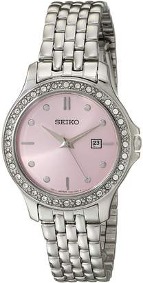 Seiko Women's SXDF89 Analog Display Japanese Quartz Silver Watch