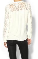 Thumbnail for your product : Piperlime Collection Lace Yoke Woven Top