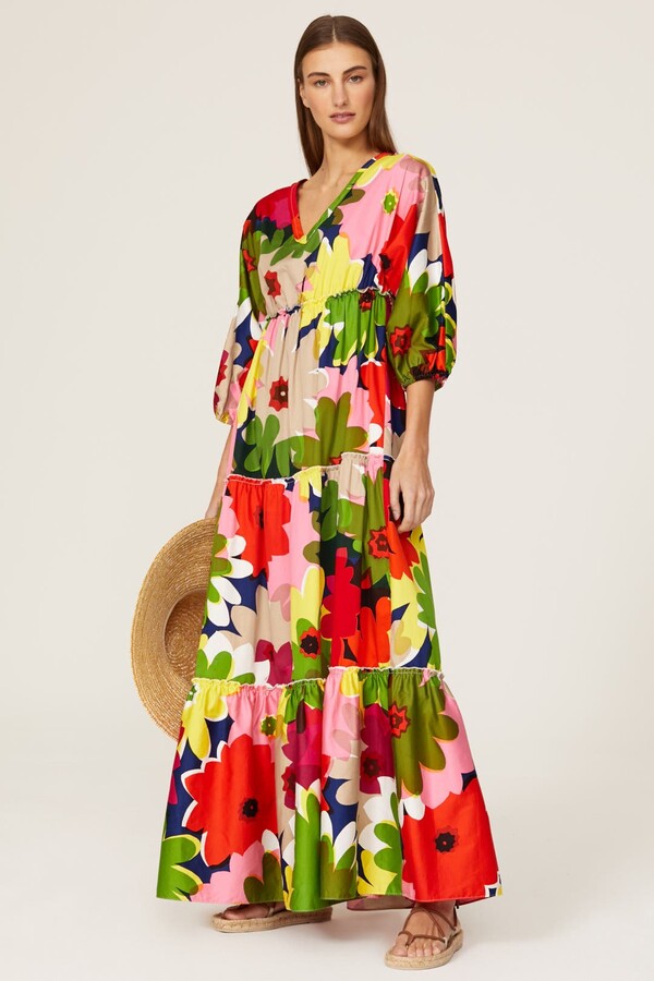 Yucca Floral Dress Multicolored-print
