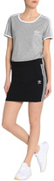 Thumbnail for your product : adidas Striped Cotton-blend Mini Skirt