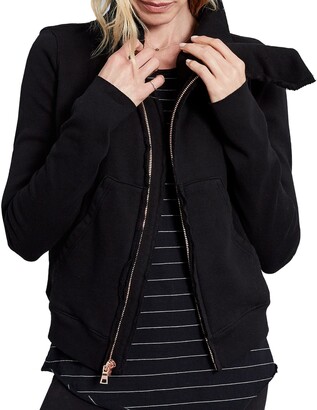 fleece asymmetrical jacket