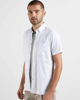Ted Baker YESSO Cotton Oxford short-sleeved shirt