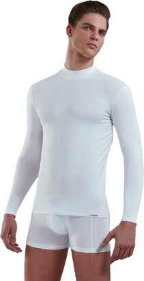 Doreanse Mens 2930 Long Sleeved Under-Shirt Soft Comfortabe Close Fit Round Neck