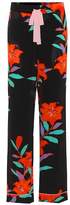 Diane von Furstenberg Floral silk wide-leg trousers