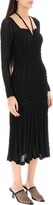 Thumbnail for your product : Ganni gathered stretch lace midi dress