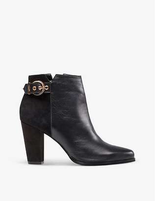 Dune Olla suede and leather ankle boots