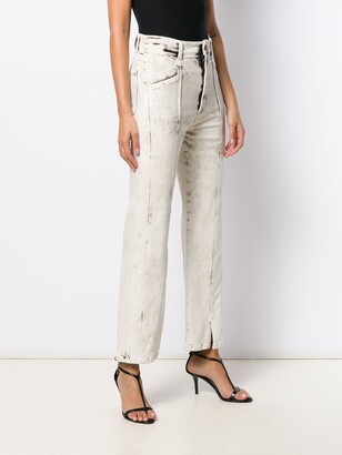 Stella McCartney Stitched Bleached Straight Jeans