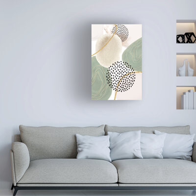 Trademark Fine Art Modern & Contemporary Calm Green 3 On Canvas