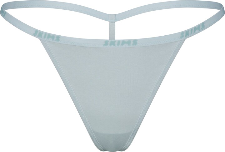 Cotton Logo String Thong  Frost - ShopStyle Plus Size Intimates