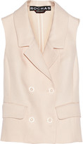 Thumbnail for your product : Rochas Woven silk-blend vest