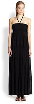 Thumbnail for your product : Jean Paul Gaultier Tiered Halter Maxi Dress