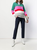 Thumbnail for your product : Giada Benincasa Embroidered-Detail Horizontal-Stripe Jumper