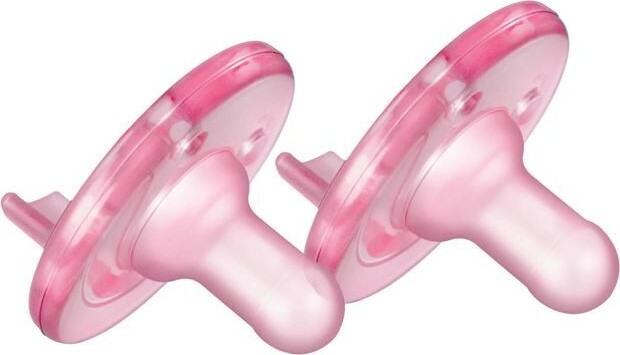 Avent Naturally Philips Soothie Pacifier, 3-18 months, Pink/Pink, 2 pack, SCF192/07