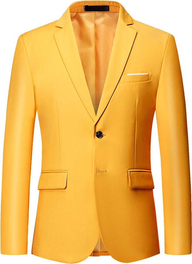 mustard colour blazer