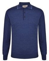 Thumbnail for your product : Canali Long Sleeved Tipped Collar Polo