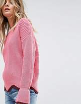 Thumbnail for your product : Vero Moda Flare Sleeve Contrast Edge Sweater