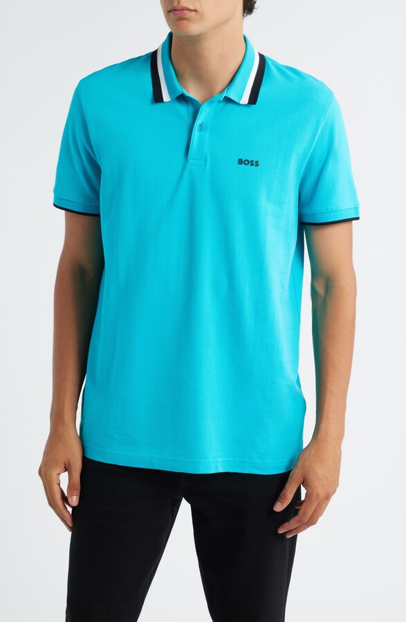 HUGO BOSS Paddy Tipped Cotton Polo