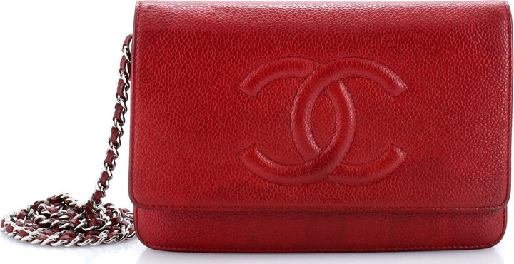 Chanel Timeless Wallet on Chain Caviar