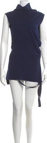 Cédric Charlier Turtleneck Mini Dress