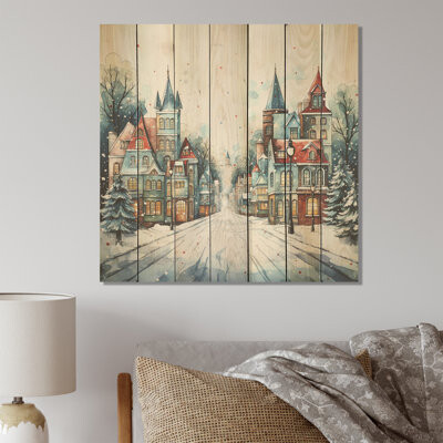 Winston Porter Winter Russian City Landscape IV - Fruits On Wood Print