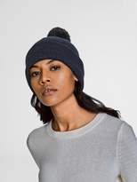Thumbnail for your product : White + Warren Cashmere Shine Pom Pom Cuffed Beanie